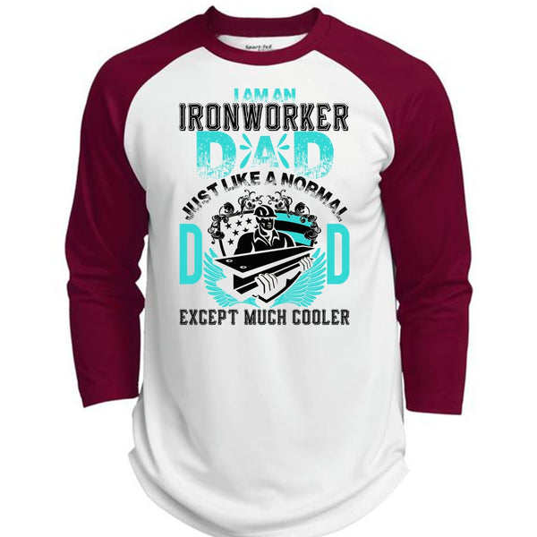 I Am An Ironworker Dad T Shirt, I Love Papa T Shirt, Awesome T-Shirts  (Polyester Game Baseball Jersey)
