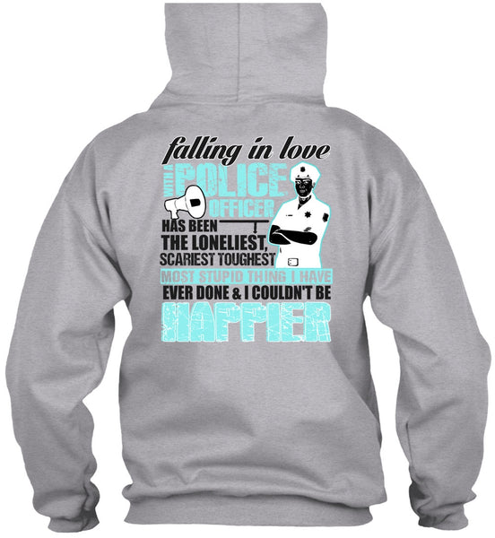 Falling In Love With A Police Officer T Shirt, I Love Police T Shirt