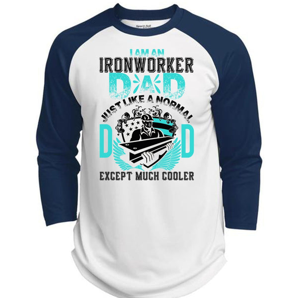 I Am An Ironworker Dad T Shirt, I Love Papa T Shirt, Awesome T-Shirts  (Polyester Game Baseball Jersey)