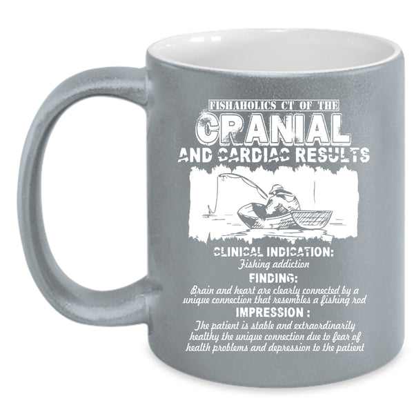 Fishaholics Coffee Mug, Cool Gift For Fisher Coffee Cup