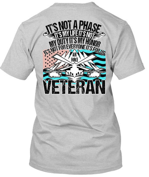 Air Force Veteran T Shirt, I Love Veteran T Shirt