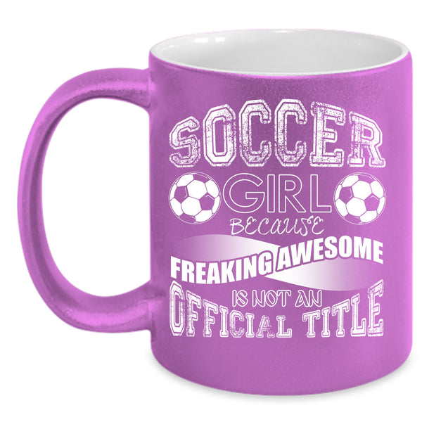 Soccer Girl Coffee Mug, Cute Soccer Girls Coffee Cup