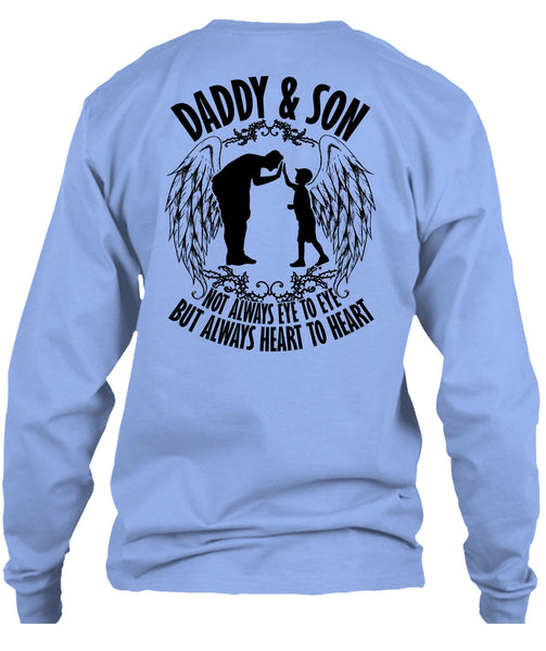 Daddy And Son Not Always Eye To Eye T Shirt, I Love Papa T Shirt