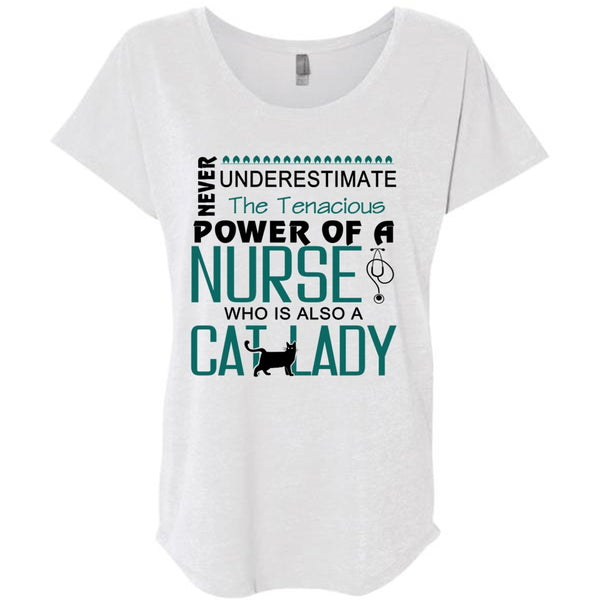 The Tenacious Power Of A Nurse Who Is Also A Cat Lady T Shirt, My Job T Shirt