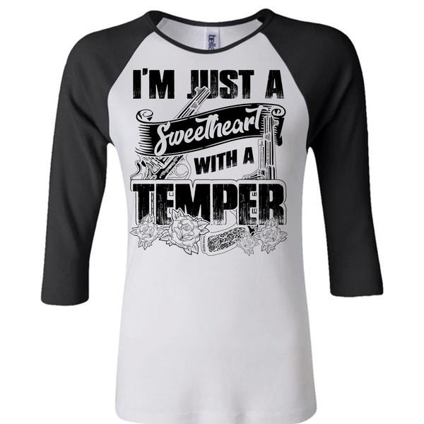 Sweetheart With A Temper T Shirt, I Love Hunting T Shirt, Awesome T-Shirts