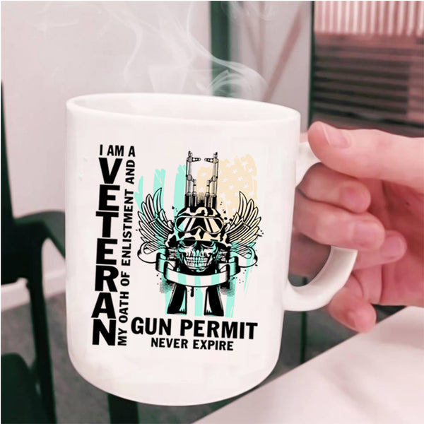 Funny Gift For Grandpa Coffee Mug, I Am A Veteran Cup