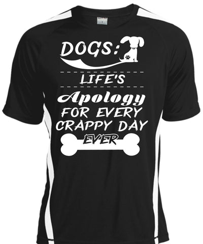 A black t-shirt with the shopify logo