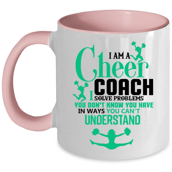 Awesome Cheer Coach Coffee Mug, I Am A Cheer Coach Accent Mug