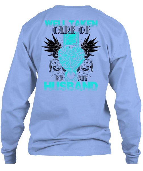 Well Taken Care Of Heart By My Husband T Shirt, I Love Husband T Shirt