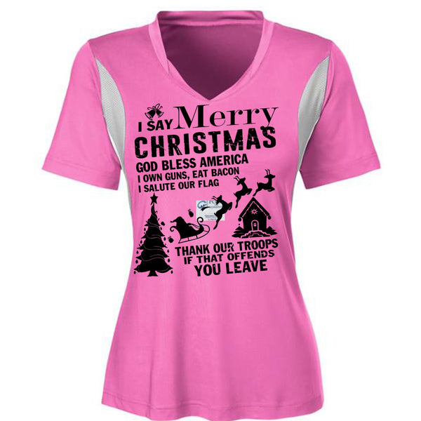 I Say Merry Christmas T Shirt, I Love Christmas T Shirt, Awesome T-Shirts