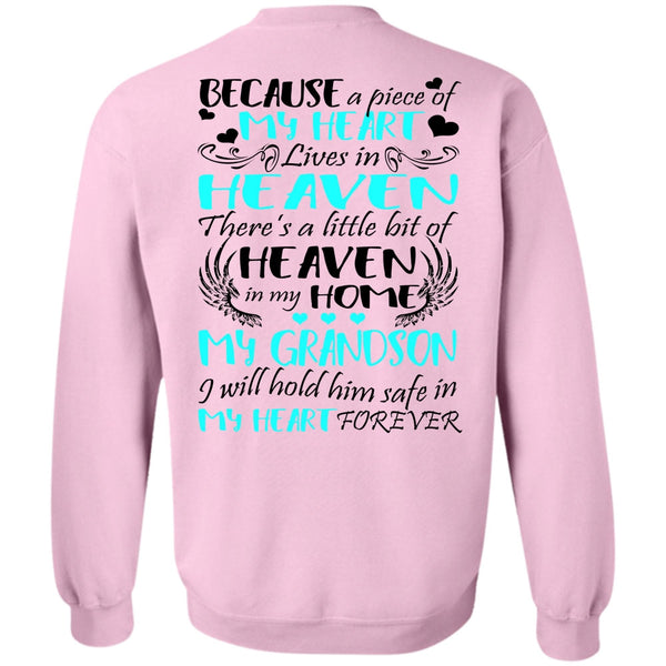 I Love Grandson T Shirt, Heaven In My Home My Grandson Sweatshirt