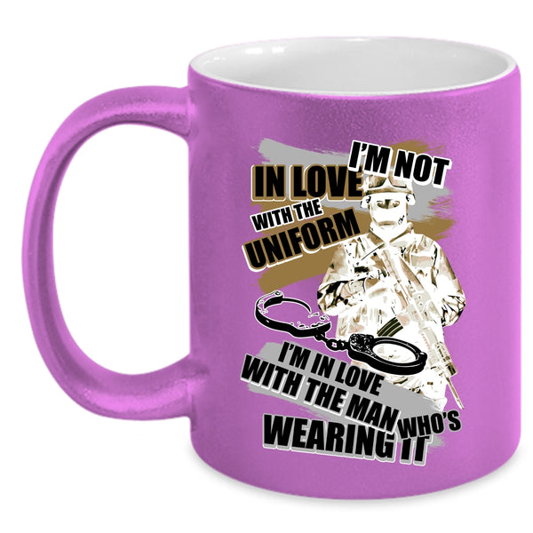 I'm In Love With The Man Wearing It Coffee Mug, I'm Not In Love With The Uniform Accent Mug