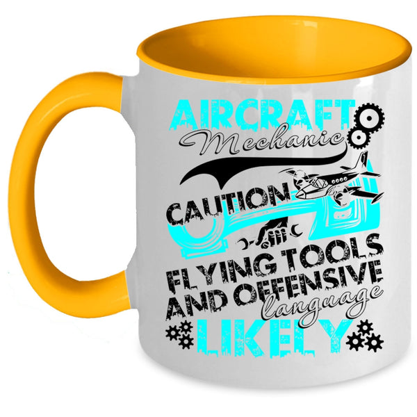 Cool Gift For Mechanics Coffee Mug, Aircraft Mechanic Accent Mug
