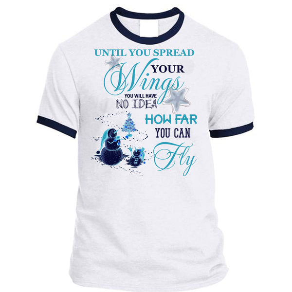 A black t-shirt with the shopify logo