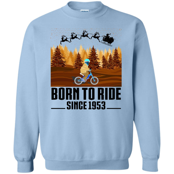Biker Merry Christmas T Shirt, Born To Ride Since 1953 Sweatshirt