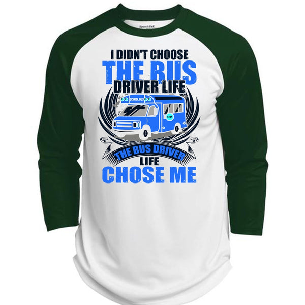 I Didn't Choose The Bus Driver T Shirt, I Love Bus T Shirt, Awesome T-Shirts  (Polyester Game Baseball Jersey)