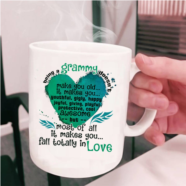 makes You Fall In Love Coffee Mug, Being A Grammy Cup