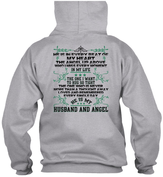 He Is My Husband And Angel T Shirt, I Love Husband T Shirt