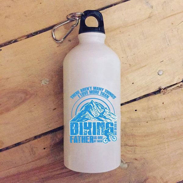 I Love More Than Biking 20 oz Stainless Steel Bottle,Being A Father Is One Of Them Outdoor Sports Water Bottle
