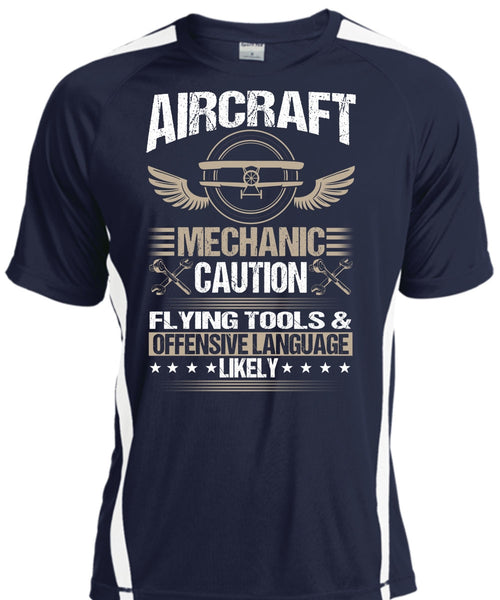 Aircraft Mechanic Caution Flying Tools T Shirt, Being A Mechanic T Shirt, Cool Shirt
