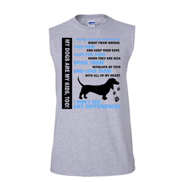 My Dogs Are My Kids Shirt, Care For Them When They Are Sick Shirt (Men's Cotton Sleeveless)