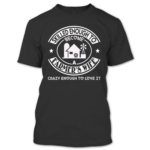 A black t-shirt with the shopify logo