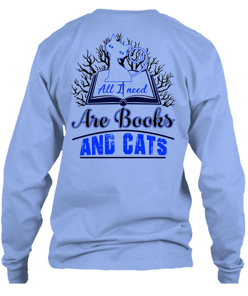 All I Need Are Books And Cats T Shirt, I Love Cat T Shirt