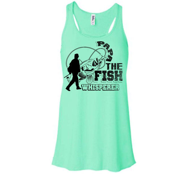 Papa The Fish Whisperer T Shirt, Fishing Papa Tank Top
