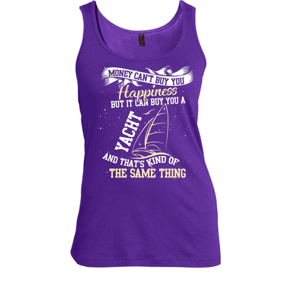 Money Can't Buy Happiness T Shirt, It Can Buy You A Yacht T Shirt, Cool T Shirt