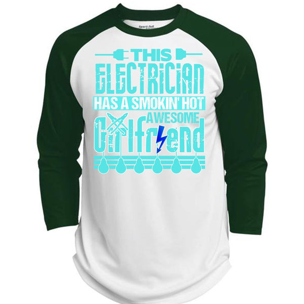 This Electrician T Shirt, I Love Electrician T Shirt, Awesome T-Shirts  (Polyester Game Baseball Jersey)