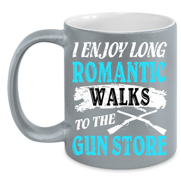 I Enjoy Long Romantic Walks Coffee Mug, Cool Gift Coffee Cup
