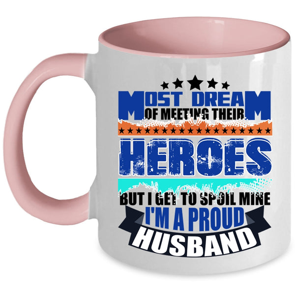 Cool Husband Coffee Mug, I'm A Proud Husband Accent Mug