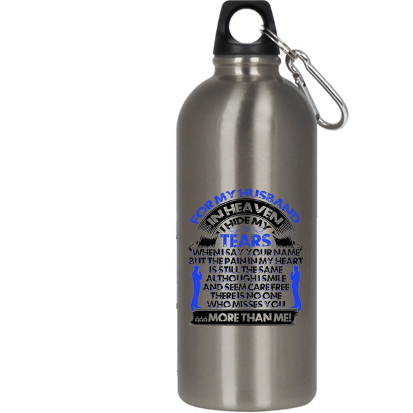 For My Husband In Heaven 20 oz Stainless Steel Bottle,Cool Just Married Outdoor Sports Water Bottle