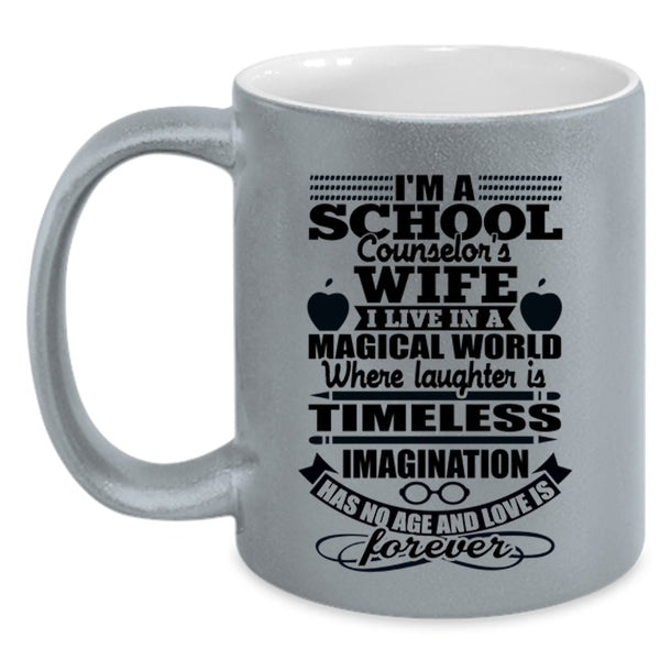 Cute School Counselor's Wife Coffee Mug, I'm A School Counselor's Wife Accent Mug