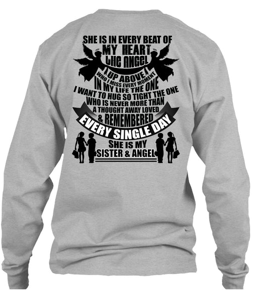 She Is My Sister And Angel T Shirt, I Love Sister T Shirt