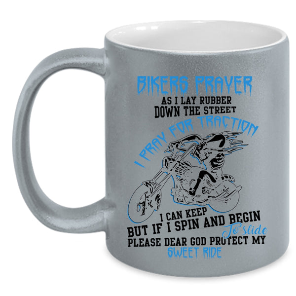Awesome Gift For Bikers Coffee Mug, Bikers Prayer Accent Mug