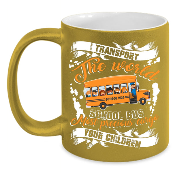 Cool School Bus Coffee Mug, Funny Gift For Bus Driver Coffee Cup