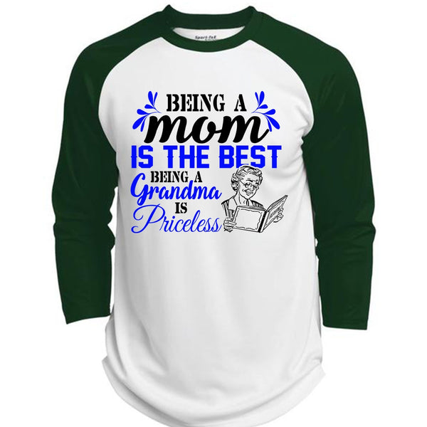 Being A Mom Is The Best Being A Grandma Is Priceless T Shirt, My Home T Shirt  (Polyester Game Baseball Jersey)
