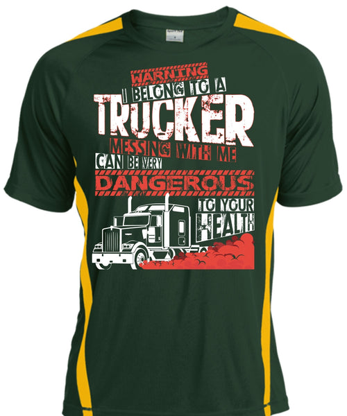 I Belong To A Trucker T Shirt, Being A Trucker T Shirt, Cool Shirt