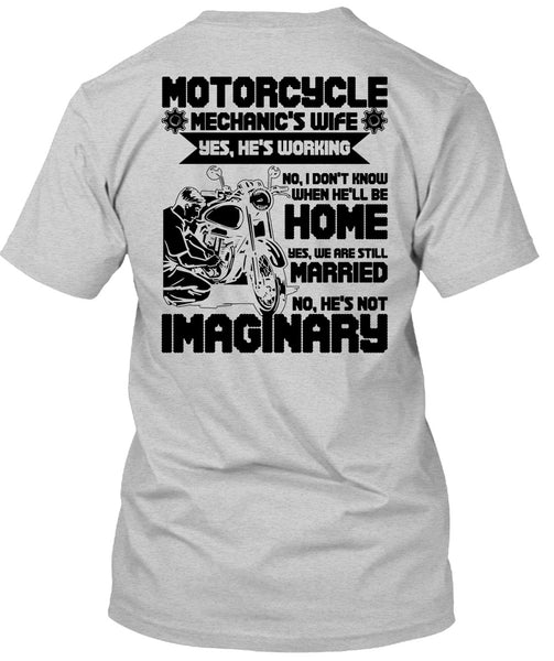 Motorcycle Mechanic's Wife T Shirt, I Love Mechanic T Shirt