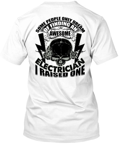 A black t-shirt with the shopify logo