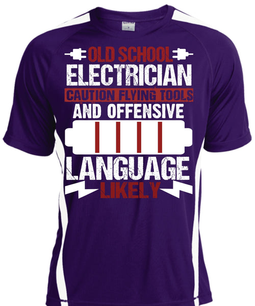 Old School Electrician T Shirt, Being An Electrician T Shirt, Cool Shirt