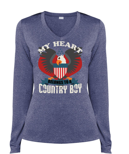 My Heart Belongs To A Country Boy T Shirt, Being A Veteran T Shirt
