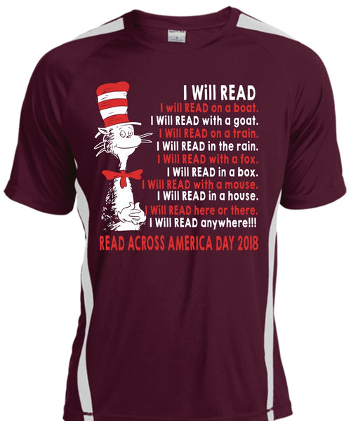 The Cat in the Hat T Shirt, I Will Read With A Mouse T Shirt, I Will Read In A House T Shirt, Cool Shirt