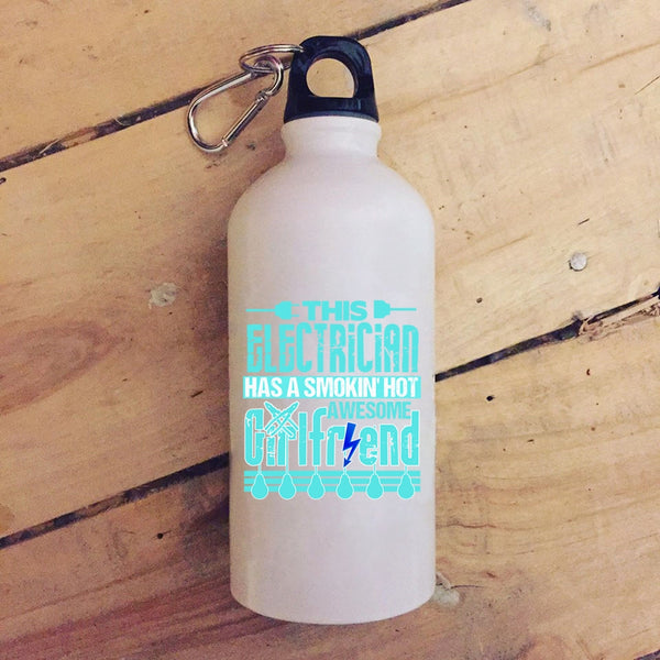 This Electrician Has A Hot Awesome Girlfriend 20 oz Stainless Steel Bottle,Cool Electrician's Girlfriend Outdoor Sports Water Bottle