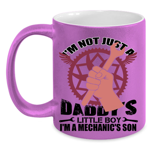 Dad And Son Coffee Mug, I'm A Mechanic's Son Accent Mug