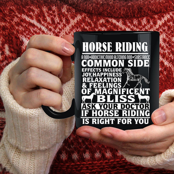 Horse Riding Coffee Mug, Cool Gift For Equestrian Coffee Cup