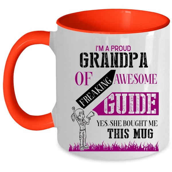 Cool Grandpas Coffee Mug, I'm A Proud Grandpa Of Awesome Guide Accent Mug
