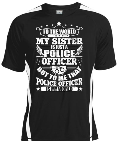 A black t-shirt with the shopify logo