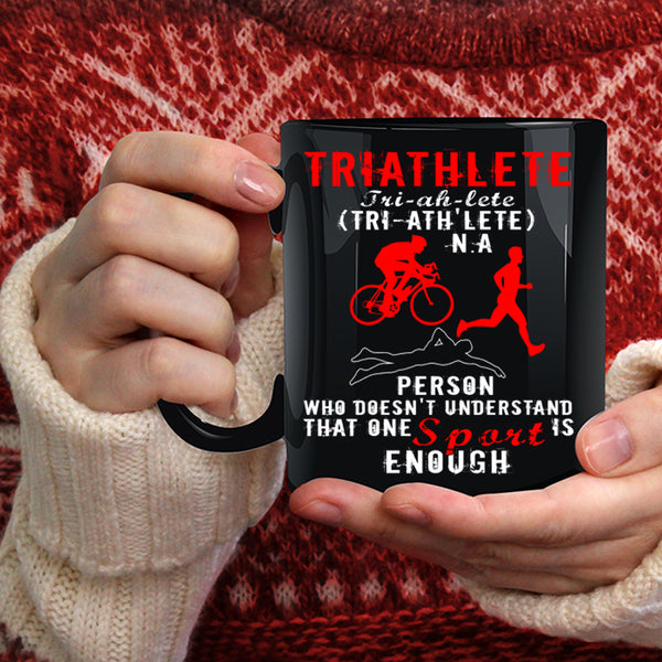 Triathlete Coffee Mug, Cool Gift For Triathlete Coffee Cup